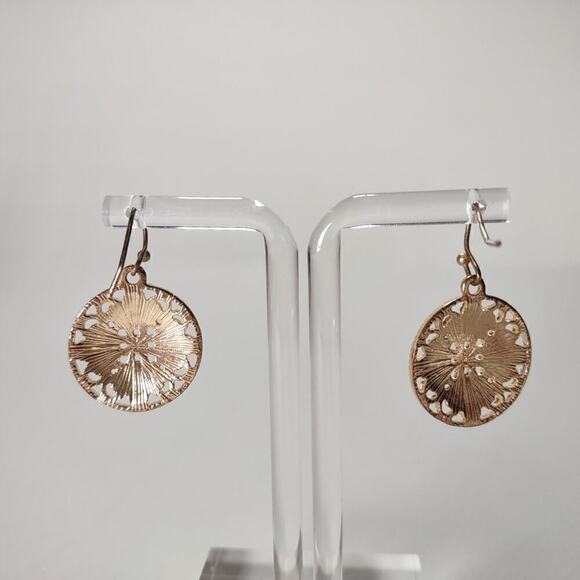 3 Pair Pierced Ear Earrings Silver and Gold Tone Faux Pearl and Rhinestones - Picture 9 of 9